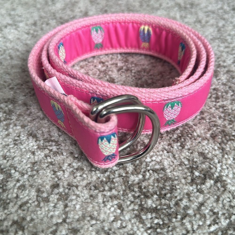 Douglas Paquette Pineapple Graphic Canvas Belt M